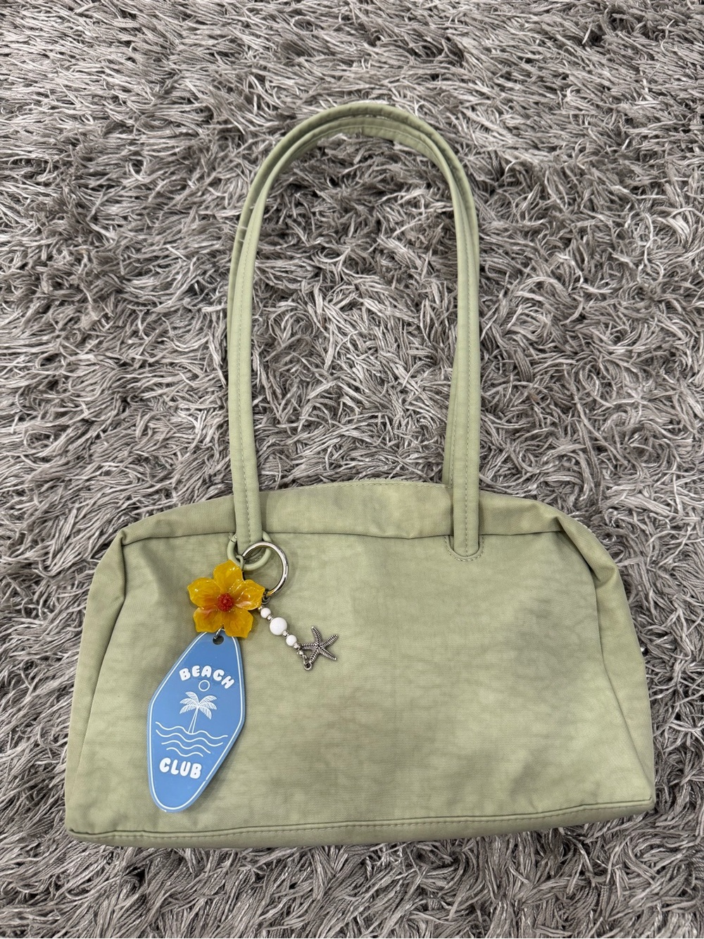 Baggu bowler bag - celadon/ Green Women’s Shoulder Bag - Beach Club Charm